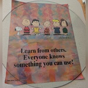 Peanuts Poster with Inspirational Quote